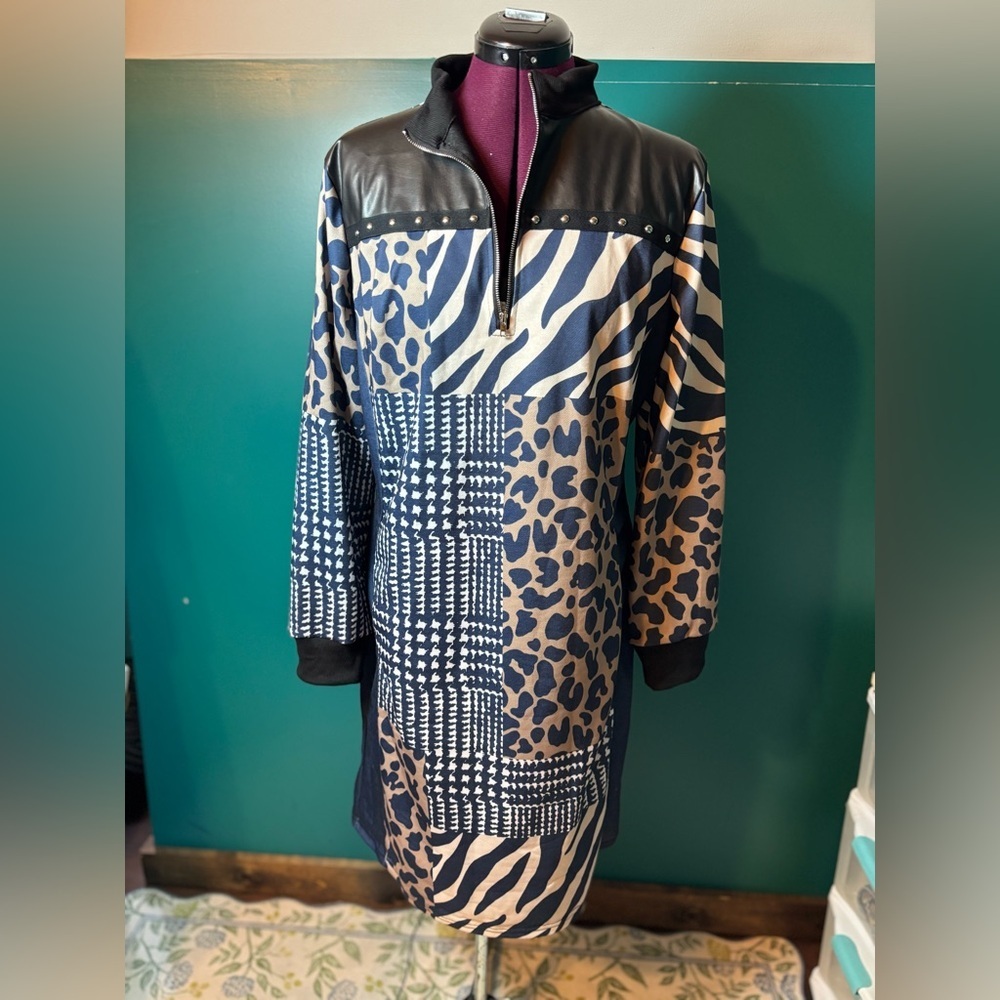 Stylish Gorgeous Women's Animal Print Dress Sweatshirt